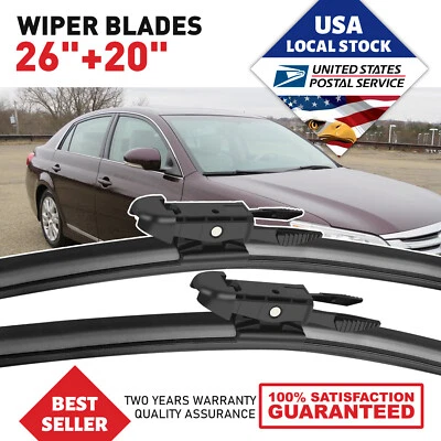 Set of 26"+20" Front Windshield OEM Wiper Blades For Toyota Avalon 2005-2012 - Image 1 of 4