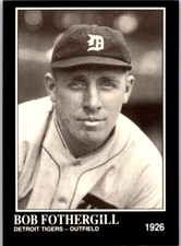 1991 Conlon Collection TSN #72 Bob Fothergill Detroit Tigers