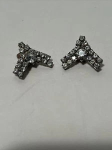 Vintage Set Shoe Clips Rhinstone Embellishments Accessories Shoe Jewelry - Picture 1 of 12
