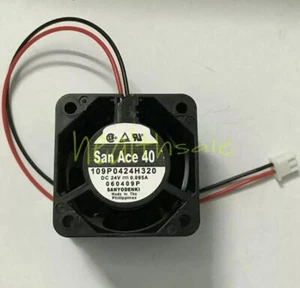 One for Sanyo 109P0424H320 fan DC24V 0.095A 40*40*28mm 2pin - Afbeelding 1 van 1