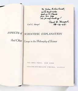 CARL G. HEMPEL - 3 BÜCHER / 2 SIGNIERT - Bemerkter Logiker, Wissenschaftler & Philosoph - Bild 1 von 17
