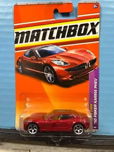 1/64 MATCHBOX SPORTS CARS 2011 - 10 FISKER KARMA PHEV 1/100 RED - Picture 1 of 2