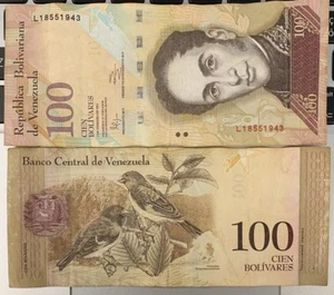 VENEZUELA 100 BOLIVARES 3 DE FEBRERO DE 2011 - SIMON BOLIVAR / CARDENALITOS RARA - Foto 1 di 1
