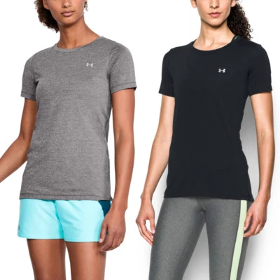 2er Pack Under Armour Damen Shirt HeatGear® Fitness T-Shirt kurzärmlig