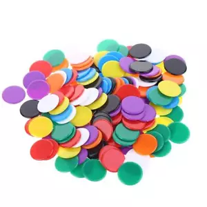 160 Pieces Colored Counting Bingo Chips Plastic Counters for Kids - Picture 1 of 5