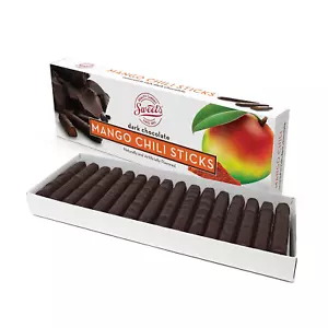 Sweet Candy Company Dark Chocolate Mango Chili Sticks - Gourmet Chocolate Covere - Picture 1 of 12