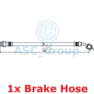 Apec Braking 340mm Disc Brake Caliper Flexible Rubber Hose HOS3924 - Picture 1 of 1