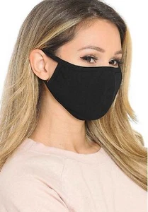 Reusable Cotton Face Mask Covering Washable Breathable Dust Wholesale PPE - Picture 1 of 7