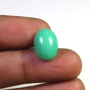 Natürlicher grüner Chrysopras Edelsteine 14x10x6 mm 6 kt Chrysopras oval Cabochon CY-30 - Bild 1 von 10