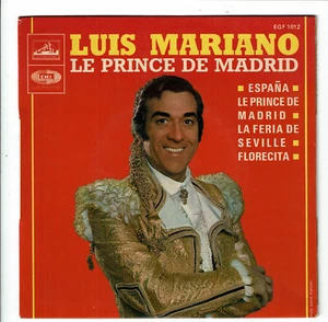 Luis MARIANO Vinyl 45T 7" EP LE PRINCE DE MADRID Operette STIMME MAITRE 1012 - Bild 1 von 3
