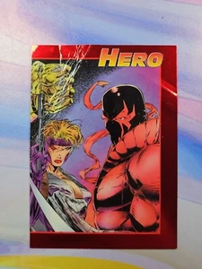 1993 Hero Illustrated Master Foil Promo Red Border | #3a Ballistic/Kill Razor - Bild 1 von 2
