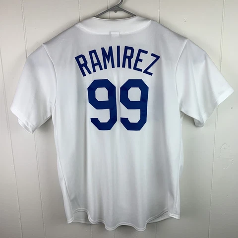 Manny Ramirez Los Angeles Dodgers Jersey Baseball Majestic White Men’s Large Cover