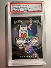 2008-09 Topps Treasury #126 Rookie Refractor Autographs Danilo Gallinari PSA 8