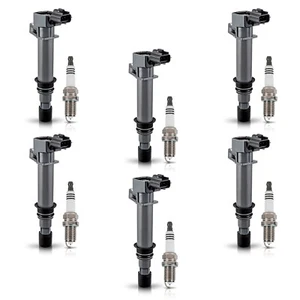 6 bobinas de encendido y 6 bujías de platino para Jeep Commander 2006-2008 3,7 L UF270 - Imagen 1 de 12