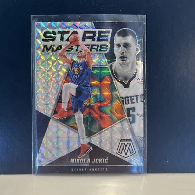 Nikola Jokic 2021-22 Mosaic Basketball Stare Masters Mosaic Prizm Denver Nuggets - Image 1 of 2