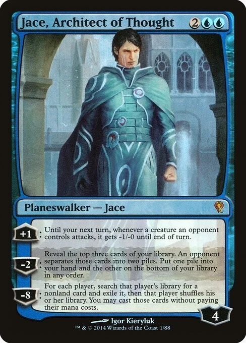 MTG - JACE, ARCHITECT OF THOUGHT (Foil) - Duel Decks: Jace vs. Vraska (M) - Image 1 of 1