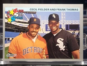 CECIL FIELDER & FRANK THOMAS 1993 Fleer 714 Super Star Special MLB Tigers Wh Sox - Bild 1 von 2