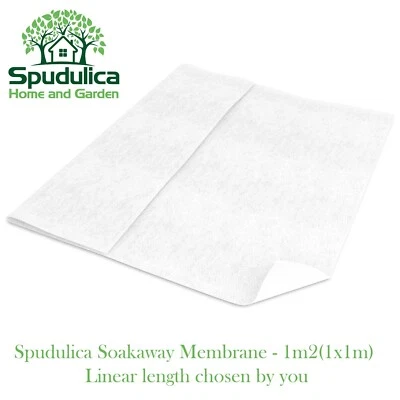 GeoTextile Membrane Soakaway Wrap Schlick Barriere 1m x 1m (3,28' Quadratmeter)