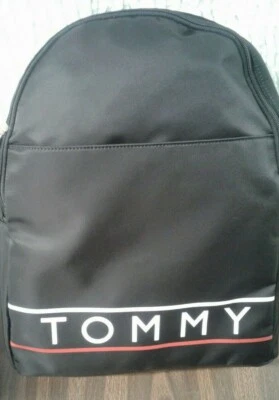 Tommy Hilfiger Mochila de Nylon Bolso de Hombro Negro Nuevo  Foto 1 de 3