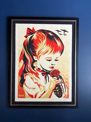 Guerra Obey Shepard Fairey por números, firmada y numerada de 89 Foto 1 de 4