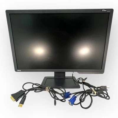 BenQ Zowie XL2411-B Monitor 24” Display Swivel Base  D-SUB & DVI-D Cables Tested - Image 1 of 4