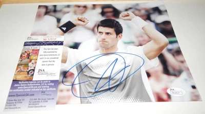 NOVAK DJOKOVIC ATP Campeón de Tenis Firmado Autografiado 8 x 10 Color Foto Certificado de Autenticidad JSA Foto 1 de 4