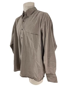 Van Heusen Mens L 16-16 1/2 Peached Twill Cotton Long Sleeve Shirt - Picture 1 of 9