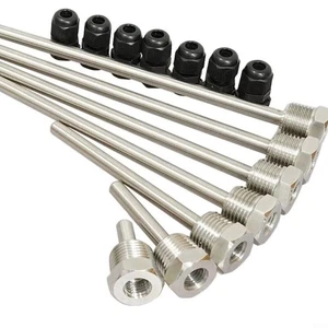 304 Stainless steel 1/2×30 to 300 mm Temperature sensor protection tube 6mm - Picture 1 of 19
