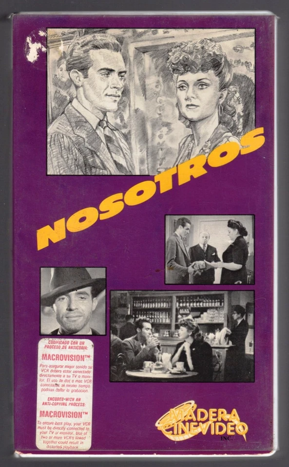 ~RICARDO MONTALBAN~ Nosotros ('45) Golden Age of Mexican Cinema Madera VHS RARE - Image 1 of 3