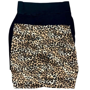 Y2K Mini Skirts set of 2 Leopard/Black  - Picture 1 of 7