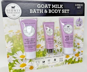 Dionis Goat Milk Bath & Body Set, 3 Piece Set Lavender Blossom - Picture 1 of 4
