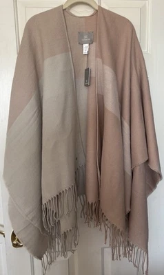 Soia & Kyo женщин пончо надежном шаль один размер желтовато-коричневый бежевый слоновой кости кремовый совершенно новый! - Изображение 1 из 4