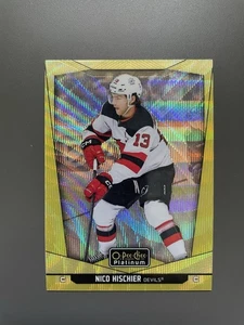 2024-25 O-Pee-Chee Platinum Neon Yellow Surge Nico Hischier #89 - Picture 1 of 2