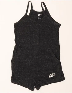 NIKE Mujer Mono Sin Mangas Reino Unido 10 Pequeño Gris Manchado Algodón BY07 - Imagen 1 de 3