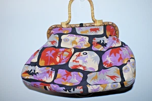 Bolso de mano informal de playa con mango de madera hecho en Filipinas - Imagen 1 de 5
