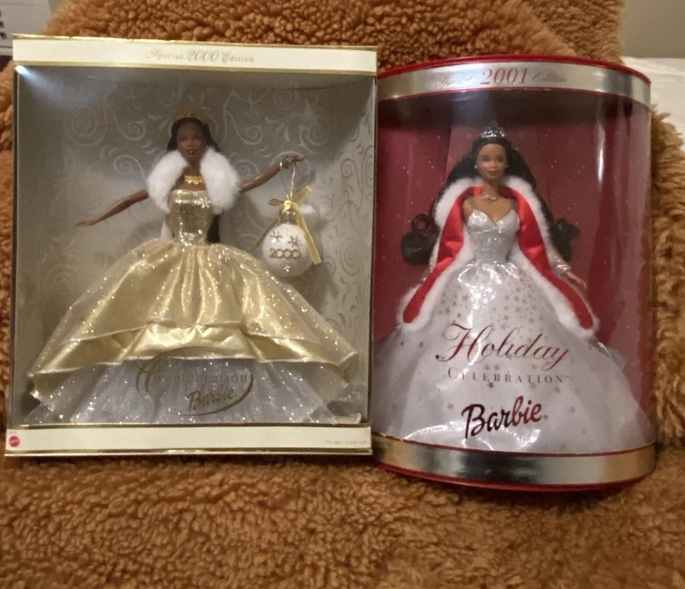 2000 And 2001 Celebration  Barbie Black  Special Edition - Image 1 of 4