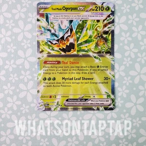 Pokemon Card Teal Mask Ogerpon Ex 025/167 Ultra Rare Twilight Masquerade LP - Picture 1 of 2