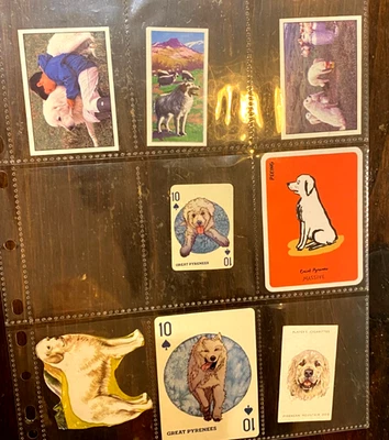 Lote vintage de artículos de papel para perros - Grandes Pirineos Foto 1 de 4