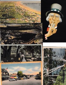 (6) Lot alter US-Postkarten aus verschiedenen Staaten alle unadressiert/versandt - Bild 1 von 1