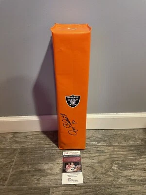 JIM PLUNKETT SIGNED OAKLAND RAIDERS TOUCHDOWN PYLON AUTO JSA COA LAS VEGAS - Image 1 of 3