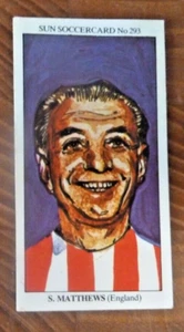 Stanley Matthews Sun Soccercard All Time Greats No. 293 - Picture 1 of 2