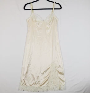 De colección Kayser Nylon Deslizamiento Completo Mujer 32 Alto Pequeño Encaje Ribete Muslo Abertura Beige - Imagen 1 de 10