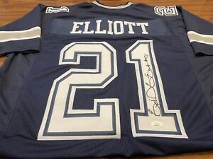 Ezekiel Elliott Signed Autographed Dallas Cowboys Custom Jersey JSA Hologram