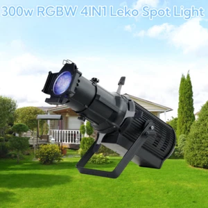 300W RGBW 4in1 LED Profile Leko Spot Light 19°/26° Theater Leko Studio Light - Picture 1 of 8