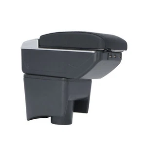 Armlehne Mittelarmlehne für Für VW Polo MK5 6R 2012- 2018+USB Schwarz - Bild 1 von 9