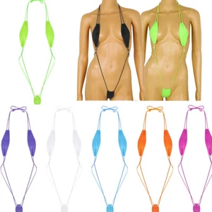 Mujeres Sexy Monokini Bikini Traje de Baño Eslinga Tiro Micro Tanga Peluche Ropa de dormir - Imagen 1 de 108