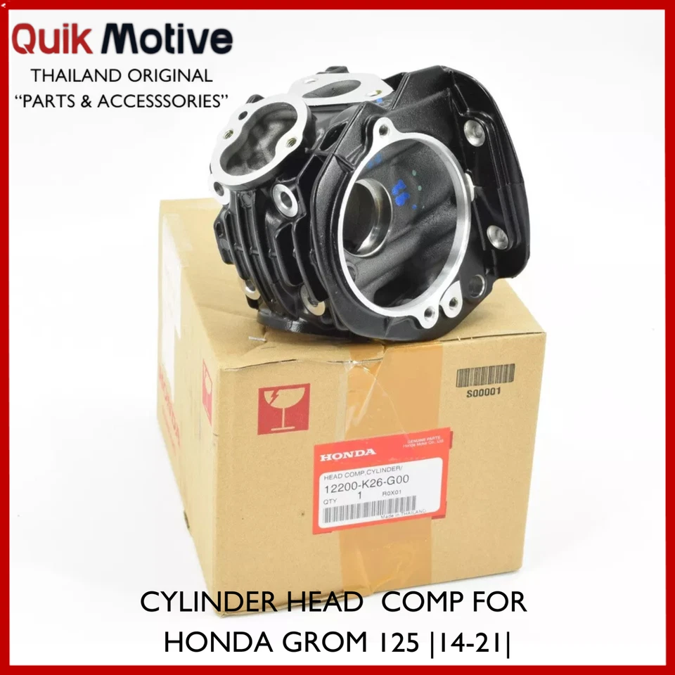 GENUINE OEM ENGINE CYLINDER HEAD COMP FOR GROM HONDA MSX 14-21 - Image 1 of 4