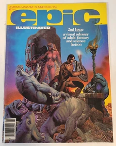 Revista de cómics Epic Illustrated segunda edición verano 1980 Odyssey fantasía para adultos - Imagen 1 de 7