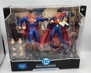 McFarlane Superman Vs Superman Earth 3 Figure Set DC MULTIVERSE Atomica - Picture 1 of 8