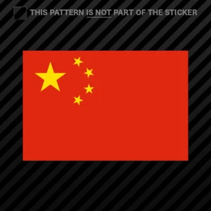 Chinese Flag Sticker Self Adhesive Vinyl China - Picture 1 of 1